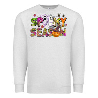 Oatmeal Heather spooky season Premium Sweatshirt - AdoDesignShop