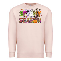 Pale Pink spooky season Premium Sweatshirt - AdoDesignShop