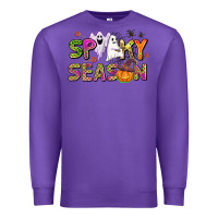 Purple spooky season Premium Sweatshirt - AdoDesignShop