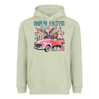 Matcha Happy Easter truck Heavyweight Hoodie - OliviaCreatesArt