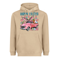 Mushroom Happy Easter truck Heavyweight Hoodie - OliviaCreatesArt