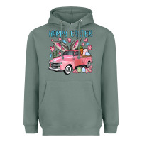 Sage Happy Easter truck Heavyweight Hoodie - OliviaCreatesArt