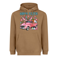 Toasted Coconut Happy Easter truck Heavyweight Hoodie - OliviaCreatesArt