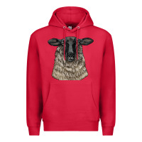 Cardinal Suffolk Sheep Head Premium Hoodie - LillyAllenDesigns