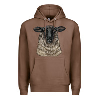 Chestnut Suffolk Sheep Head Premium Hoodie - LillyAllenDesigns