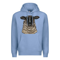 Colony Blue Suffolk Sheep Head Premium Hoodie - LillyAllenDesigns