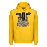 Lemon Suffolk Sheep Head Premium Hoodie - LillyAllenDesigns