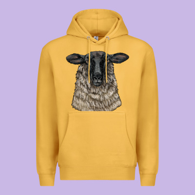 Suffolk Sheep Head Premium Hoodie Designed By Lillyallendesigns