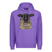 Purple Suffolk Sheep Head Premium Hoodie - LillyAllenDesigns