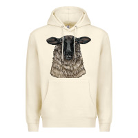 Sandshell Suffolk Sheep Head Premium Hoodie - LillyAllenDesigns