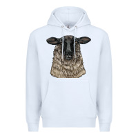 White Suffolk Sheep Head Premium Hoodie - LillyAllenDesigns