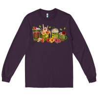 Plum floral hustler coffee cups Long Sleeve Tee - texasbilliewilder