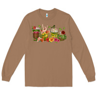 Toasted Coconut floral hustler coffee cups Long Sleeve Tee - texasbilliewilder