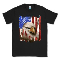 Black usa flag with eagle head Classic Tee - texasbilliewilder
