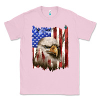 Bubblegum Pink usa flag with eagle head Classic Tee - texasbilliewilder