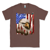 Chestnut usa flag with eagle head Classic Tee - texasbilliewilder