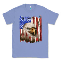 Colony Blue usa flag with eagle head Classic Tee - texasbilliewilder