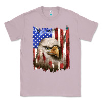 Lilac usa flag with eagle head Classic Tee - texasbilliewilder