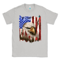 Moon Dust usa flag with eagle head Classic Tee - texasbilliewilder