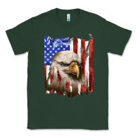 Sports Green usa flag with eagle head Classic Tee - texasbilliewilder