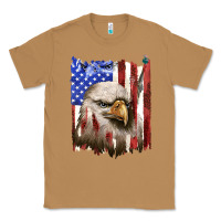 Toasted Coconut usa flag with eagle head Classic Tee - texasbilliewilder