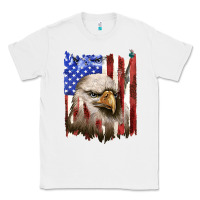 White usa flag with eagle head Classic Tee - texasbilliewilder