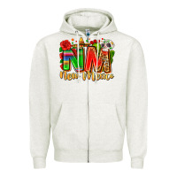 Oatmeal Heather new mexico Zipper Hoodie - Zillion Design Studio
