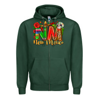 Sports Green new mexico Zipper Hoodie - Zillion Design Studio