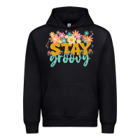 Black stay groovy Urban Hoodie - MaliasSmallBusiness