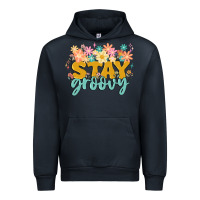 Navy stay groovy Urban Hoodie - MaliasSmallBusiness