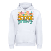 White stay groovy Urban Hoodie - MaliasSmallBusiness