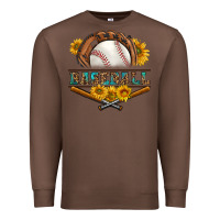 Chestnut western baseball with sunflower Premium Sweatshirt - BundleAndBundleShop
