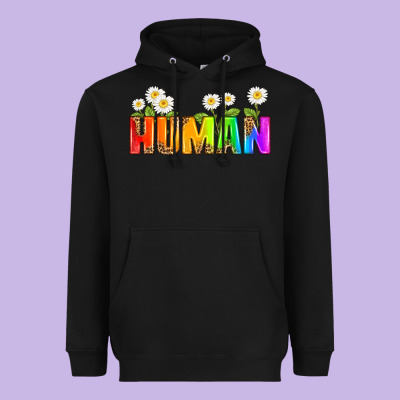 Human Heavyweight Hoodie Designed By Hra Design Shop