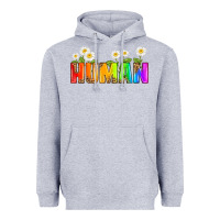 Heather Grey human Heavyweight Hoodie - HRA Design Shop