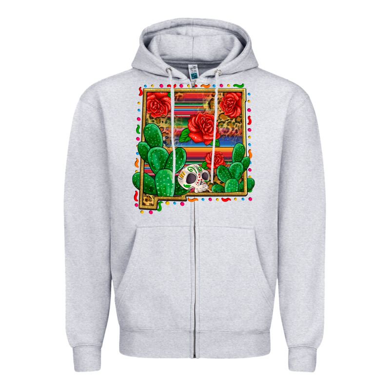 New Mexico Map Zipper Hoodie by Zillion Design Studio | Teevron