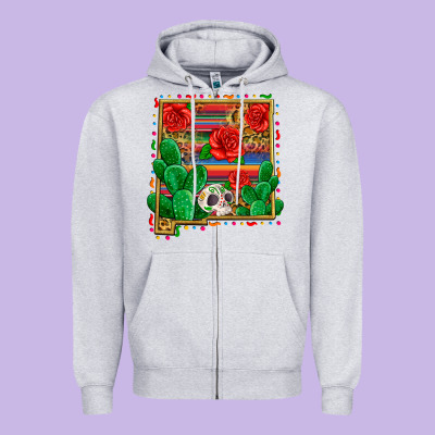 New Mexico Map Zipper Hoodie Designed By Zillion Design Studio