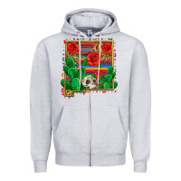 Heather Grey new mexico map Zipper Hoodie - Zillion Design Studio
