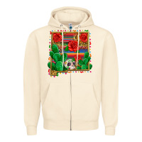 Sandshell new mexico map Zipper Hoodie - Zillion Design Studio