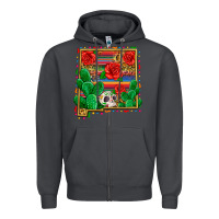 Smoke new mexico map Zipper Hoodie - Zillion Design Studio