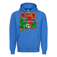 True Royal new mexico map Zipper Hoodie - Zillion Design Studio