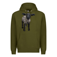 Army Green suffolk baby sheep Premium Hoodie - LillyAllenDesigns