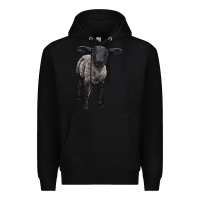 Black suffolk baby sheep Premium Hoodie - LillyAllenDesigns