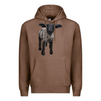 Chestnut suffolk baby sheep Premium Hoodie - LillyAllenDesigns