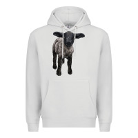 Dove Grey suffolk baby sheep Premium Hoodie - LillyAllenDesigns
