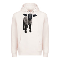 Pale Pink suffolk baby sheep Premium Hoodie - LillyAllenDesigns
