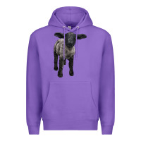 Purple suffolk baby sheep Premium Hoodie - LillyAllenDesigns