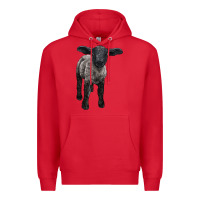 Red suffolk baby sheep Premium Hoodie - LillyAllenDesigns