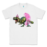 White balerina t rex dinosaur with tutu Classic Tee - RanaPortraitStore