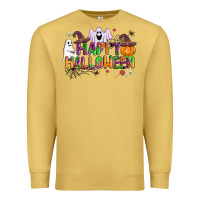 Antique Gold happy halloween Premium Sweatshirt - AdoDesignShop