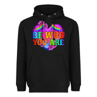 Black be who you are Heavyweight Hoodie - HRA Design Shop